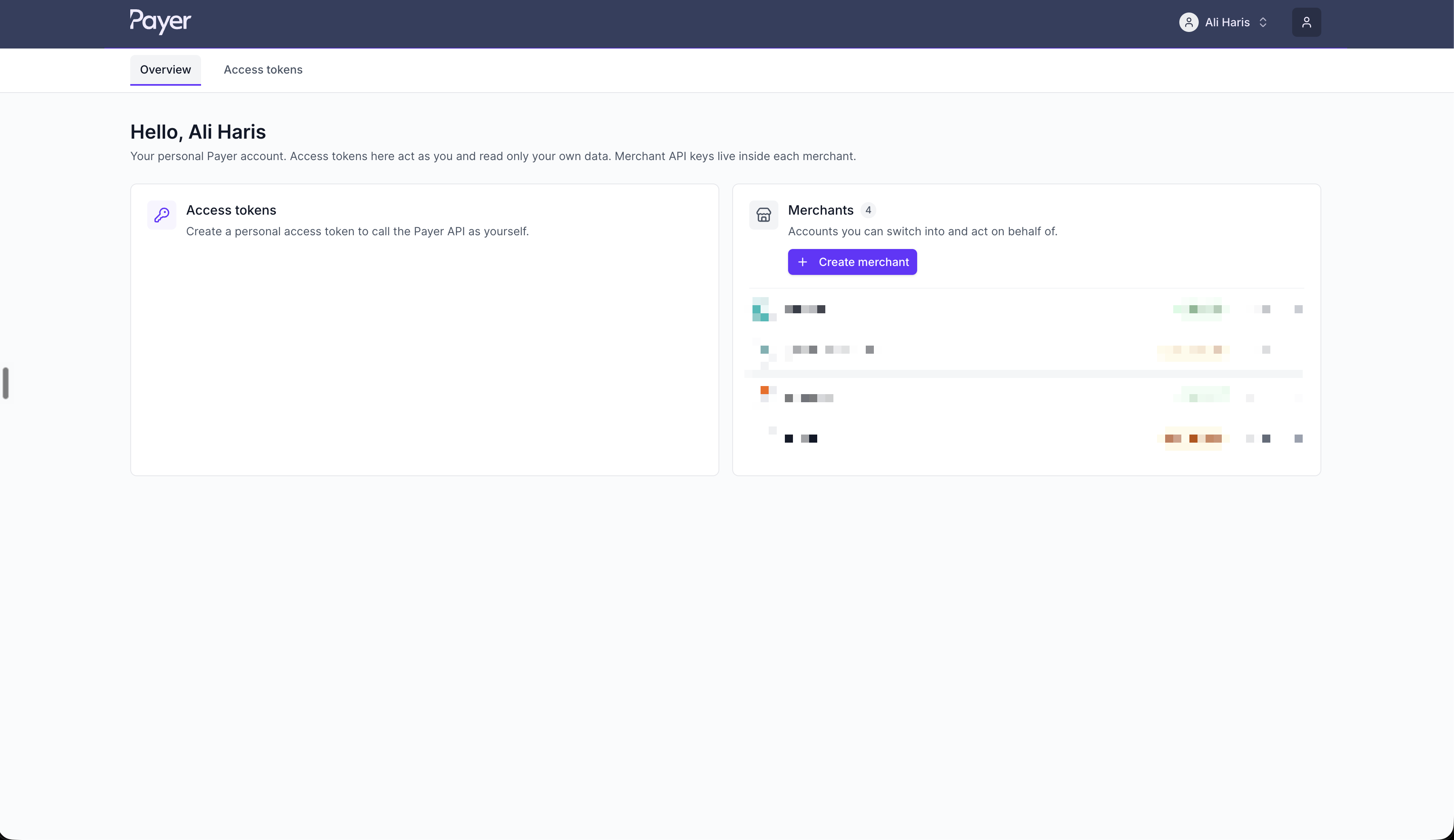 Payer Dashboard